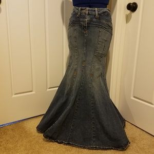 Mermaid Denim Skirt